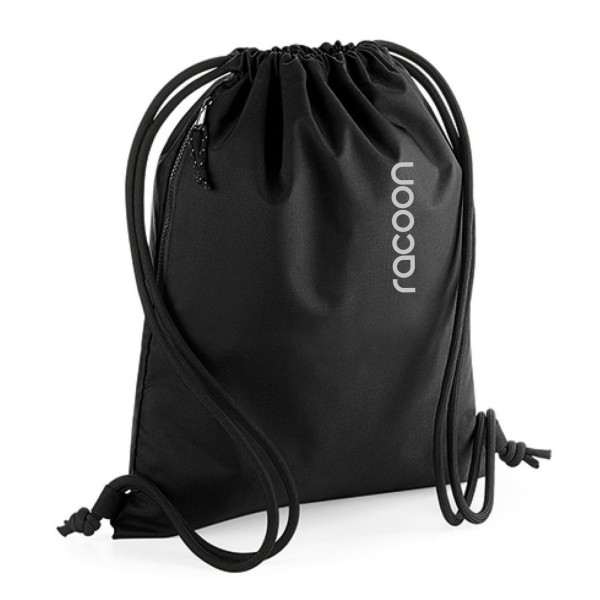 racoon Sportbag Black Recycled Logo Reflectiv